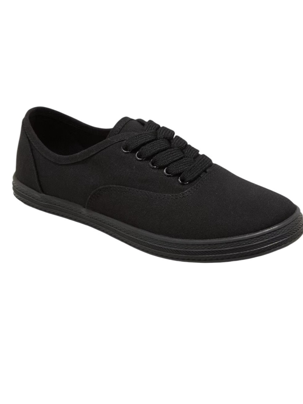 Universal‎ Thread Women's Lunea Lace-Up Sneakers Black 9 Canvas